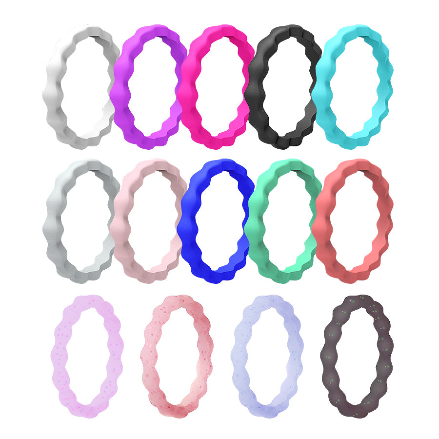 Stackable Silicone Rings