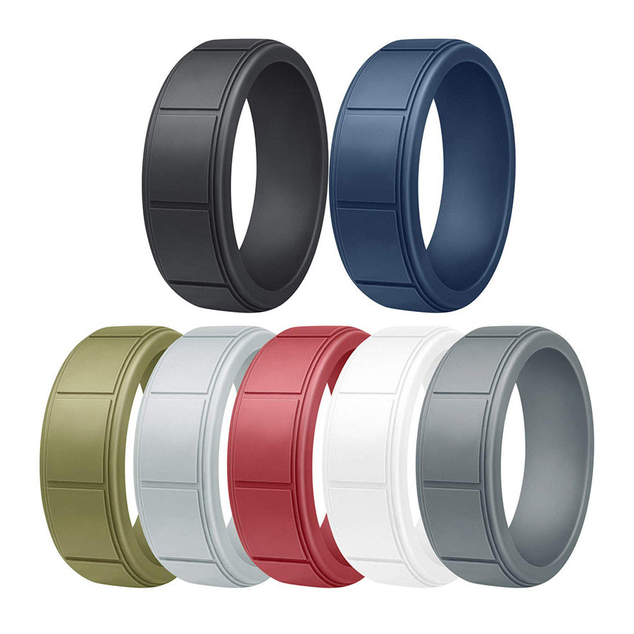 Unique Mens Silicone Wedding Bands